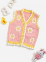 V neck Casual Floral Baby  Mom 325