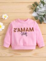  Leopard Baby Pink Regular Baby Sweatshirts 5444