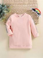 Casual Short Long Sleeve Baby  Mom 7586