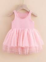 Plain Cute Round Neck Baby Clothing 4107