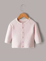 Regular Fit Plain Button Front Regular Baby Clothing 8529