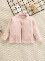 Long Sleeve Plain Casual Baby Clothing 387