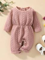 Baby Pink Button Plain Baby  Mom 7868