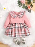 Long Sleeve Regular Fit Peter Pan Collar Baby Clothing 7552