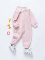 Colorblock Peter Pan Collar Long Baby Clothing 9554