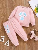 Cartoon Regular Fit Round Neck Baby  Mom 5705