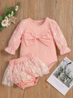  Round Neck Floral Baby Pink Baby  Mom 139