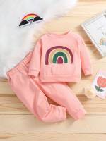 Casual Round Neck Long Sleeve Cartoon Baby Clothing 854