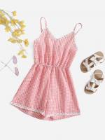  Boho Baby Pink Regular Fit Girls Jumpsuits 6166