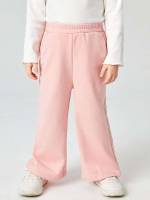 Baby Pink Regular Fit Plain Kids Clothing 1304