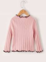  Round Neck Slim Fit Baby Pink Kids Clothing 9851