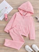  Pocket Hooded Toddler Girls Clothing 16