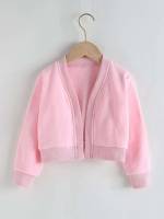 Long Sleeve Baby Pink Regular Fit Kids Clothing 3798