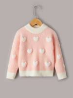 Long Sleeve Casual Regular Toddler Girl Sweaters 8169