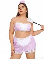 Colorblock  Plus Size Sexy Costumes 2655