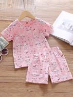  Baby Pink Cute Girls Loungewear 637