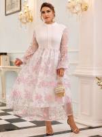  Baby Pink Long Sleeve Romantic Wedding  Special 5422