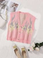 Fire Casual Regular Fit Crop Women Knitwear 6742