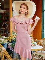 Baby Pink  Elegant Women Clothing 3961