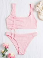  Plain Baby Pink Women Clothing 9282