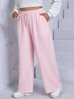 Regular Fit Baby Pink Long Women Plus Clothing 253