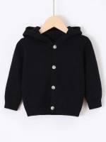 Casual Long Sleeve Regular Fit Plain Baby Knitwear 6135