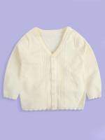 Plain V neck Beige Baby  Mom 9461