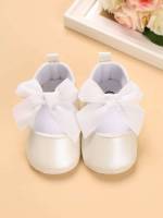  Plain Bow Baby Shoes(0-2) 3979