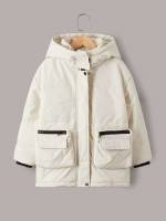 Casual Short Pocket Plain Boys Coats 2242