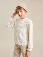 Long Sleeve Plain Regular Kids Clothing 1551