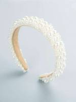  Pearls Beige Headbands 2604