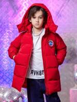  Button Casual Hooded Boys Outerwear 8944