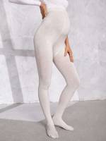   Beige Maternity Tights 9067