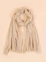 Beige Plain Women Accessories 524