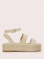 Beige Vacation Women Sandals 7237