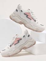 Colorblock Sporty Beige Women Sneakers 5974