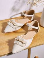  Fashionable Beige Women Flats 6784