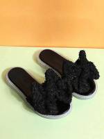 Plain Bow Kids Shoes 4275