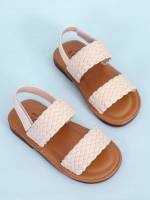  Plain Beige Kids Sandals 985