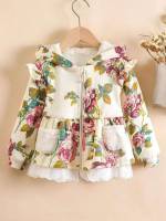  Floral Zipper Regular Fit Toddler Girls Clothing 4690