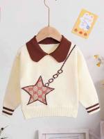 Regular  Beige Toddler Girl Sweaters 3068