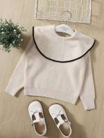 Plain Long Sleeve Regular Kids Clothing 9527