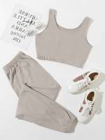  Sleeveless Casual Plain Women Loungewear 976