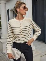  Beige Regular Fit Striped Women Clothing 808