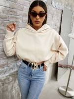  Plain Beige Long Sleeve Women Clothing 400