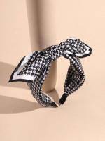 Black and White Bow Casual Women Accessories 4830