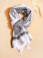   Black and White Men Scarves 6138