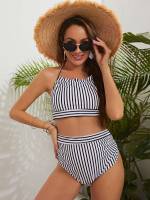 Striped Ruched Maternity 6792