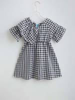 Round Neck Regular Fit Three Quarter Length Sleeve Girls Dresses 785