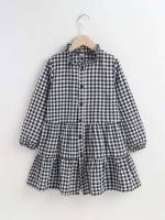  Frill Regular Fit Gingham Girls Clothing 1761